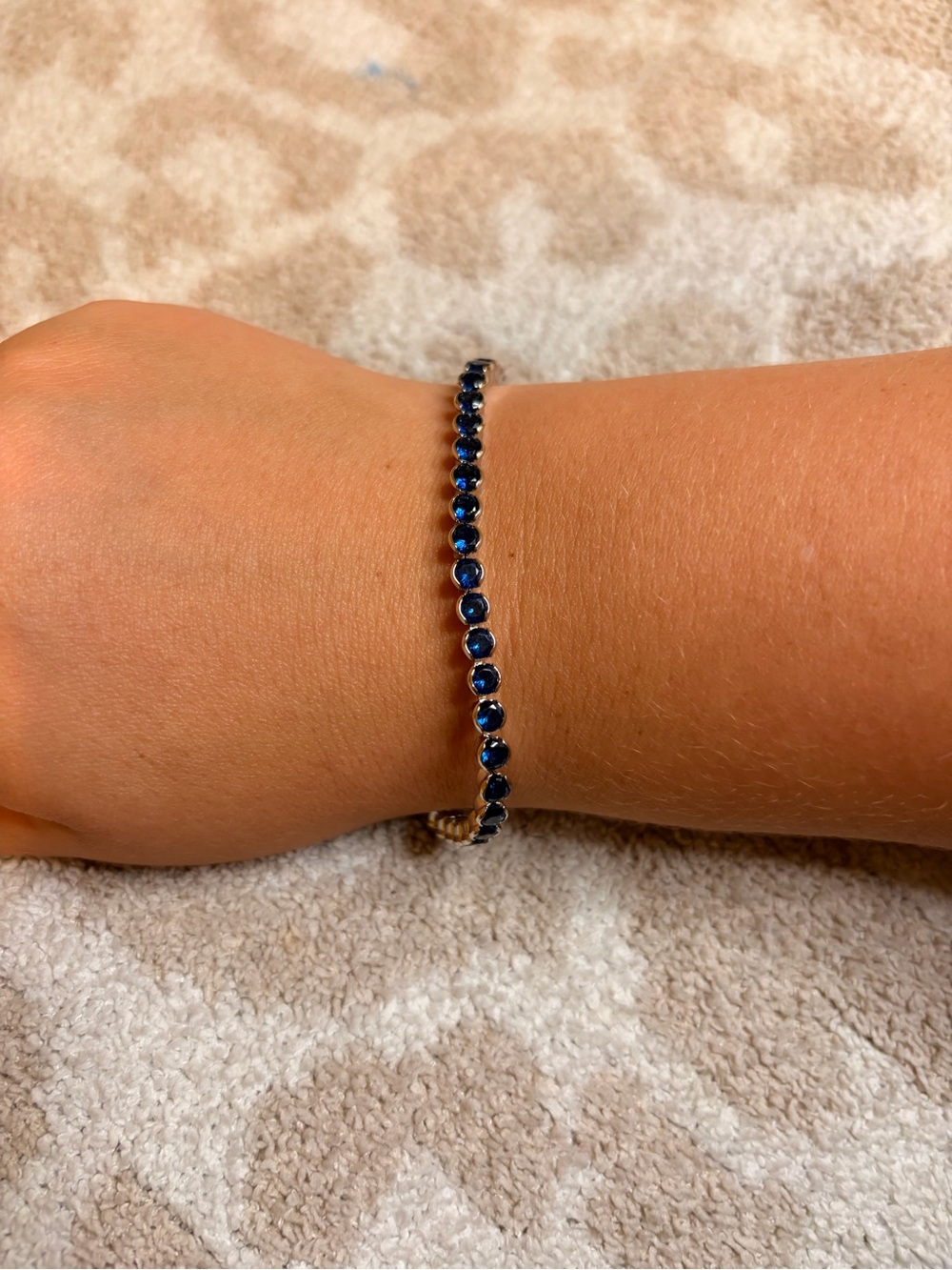 Navy Blue Tennis Bracelet